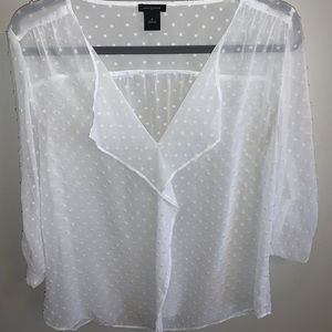 Ann Taylor White Blouse